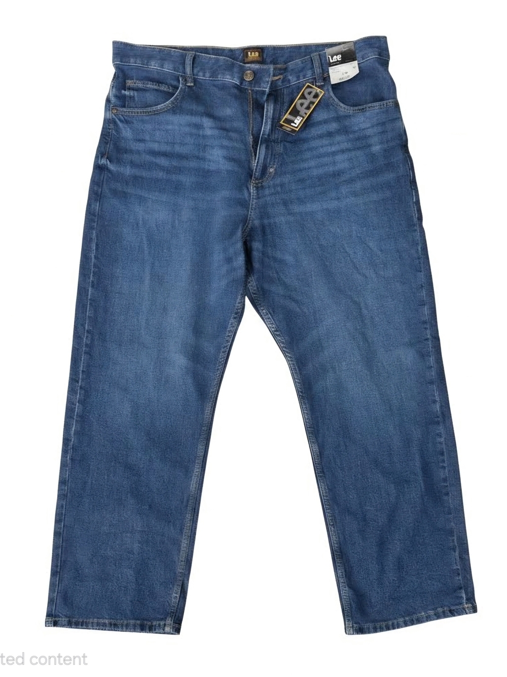 Lee Men’s Relaxed Fit Denim Jeans in Medium Blue